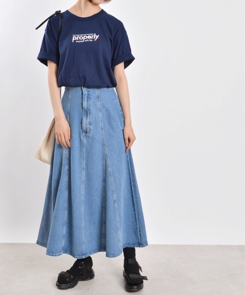MODISH GAZE(モディシュガゼ)の「【MODISH GAZE】properly刺繍半袖Tシャツ(Tシャツ/カットソー・メンズ・ホワイト/ネイビー/ブラック・MEDIUM/LARGE/X-LARGE)」の12枚目の写真