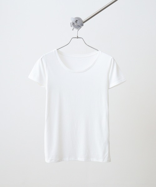 TRUSS(トラス)の「TRUSS ウィメンズベーシックTシャツ(Tシャツ/カットソー・レディース・ホワイト/ブラック/ヘザーグレー/イエロー/ピンク/アクア・L/M)」の1枚目の写真