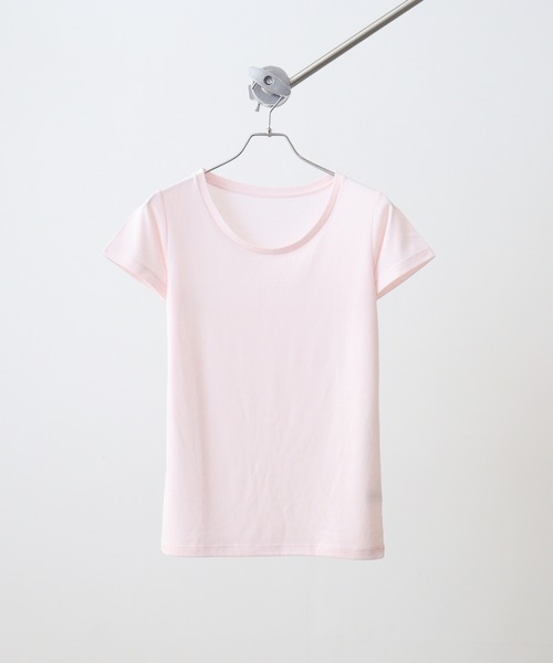 TRUSS(トラス)の「TRUSS ウィメンズベーシックTシャツ(Tシャツ/カットソー・レディース・ホワイト/ブラック/ヘザーグレー/イエロー/ピンク/アクア・L/M)」の6枚目の写真