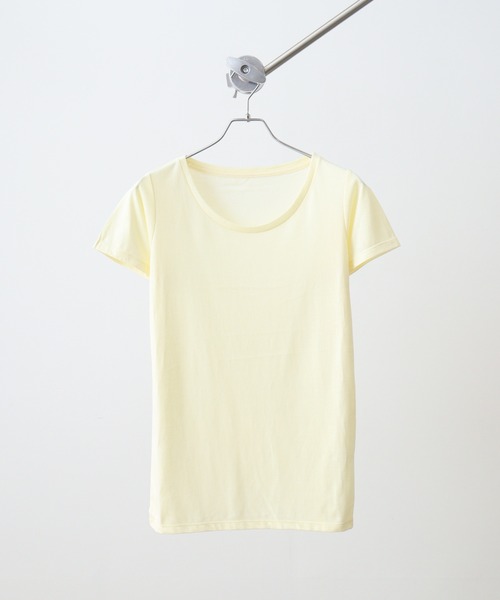 TRUSS(トラス)の「TRUSS ウィメンズベーシックTシャツ(Tシャツ/カットソー・レディース・ホワイト/ブラック/ヘザーグレー/イエロー/ピンク/アクア・L/M)」の5枚目の写真