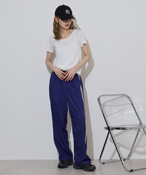 TRUSS(トラス)の「TRUSS ウィメンズベーシックTシャツ(Tシャツ/カットソー・レディース・ホワイト/ブラック/ヘザーグレー/イエロー/ピンク/アクア・L/M)」の15枚目の写真