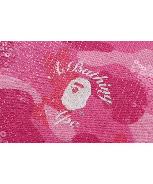 A BATHING APE（アベイシングエイプ）の「COLOR CAMO APE HEAD SEQUIN