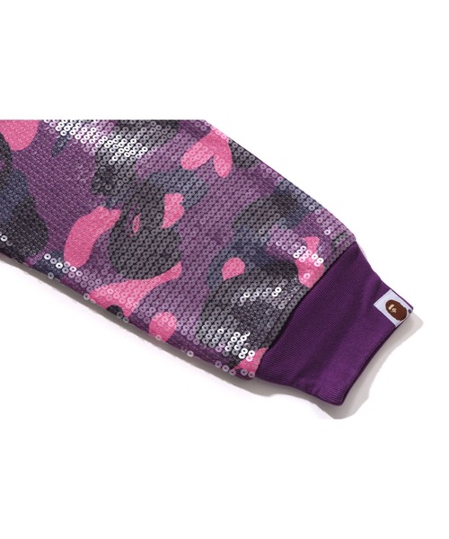 A BATHING APE（アベイシングエイプ）の「COLOR CAMO APE HEAD SEQUIN