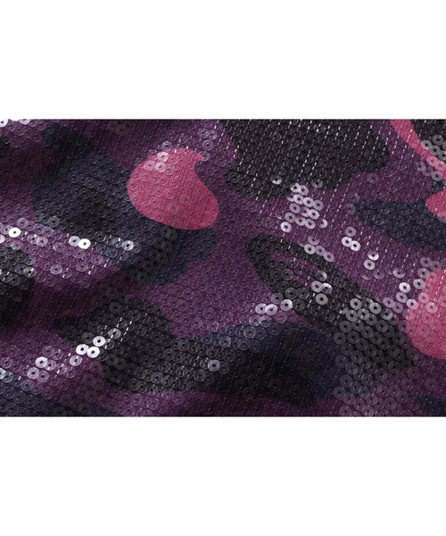 A BATHING APE（アベイシングエイプ）の「COLOR CAMO APE HEAD SEQUIN
