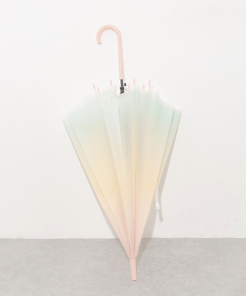 SMELLY（スメリー）の「グラデーションEVAビニール傘（長傘・レディース・ピンク系その他/グリーン系その他・FREE）」の2枚目の写真