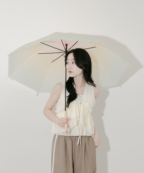 SMELLY（スメリー）の「グラデーションEVAビニール傘（長傘・レディース・ピンク系その他/グリーン系その他・FREE）」の4枚目の写真