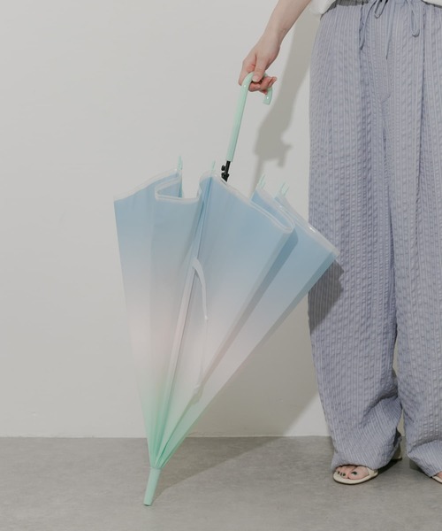 SMELLY（スメリー）の「グラデーションEVAビニール傘（長傘・レディース・ピンク系その他/グリーン系その他・FREE）」の8枚目の写真