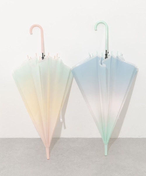 SMELLY（スメリー）の「グラデーションEVAビニール傘（長傘・レディース・ピンク系その他/グリーン系その他・FREE）」の11枚目の写真