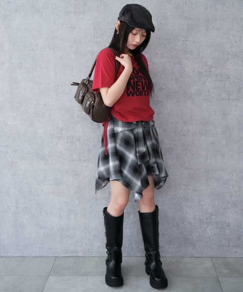 WEGO（ウィゴー）の「WEGO/スタッズ付き立体ポケットボストン（ハンドバッグ・レディース・ブラウン/ブラック・FREE）」の18枚目の写真