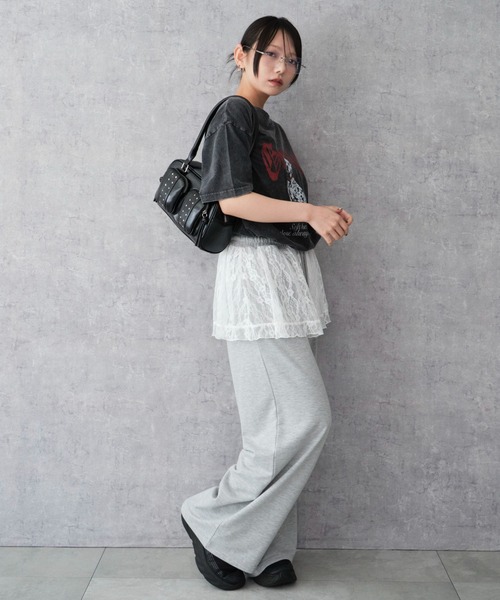 WEGO（ウィゴー）の「WEGO/スタッズ付き立体ポケットボストン（ハンドバッグ・レディース・ブラウン/ブラック・FREE）」の11枚目の写真