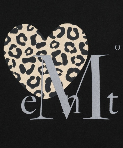 mucent レオパード柄ハートTシャツ Mサイズ UNISEX】MUCENT／レオパードハートT（Tシャツ/カットソー