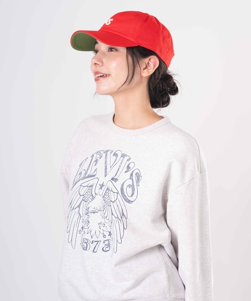 Levi's（リーバイス）の「Levi's/リーバイス LS MONOGRAM キャップ（キャップ・レディース・レッド・OS）」の7枚目の写真