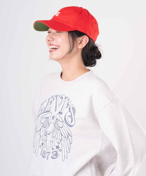 Levi's（リーバイス）の「Levi's/リーバイス LS MONOGRAM キャップ（キャップ・レディース・レッド・OS）」の8枚目の写真