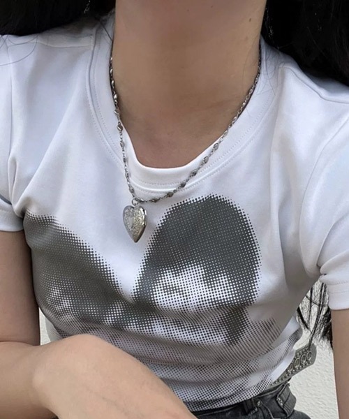 Ressaca（レサーカ）の「ハートロケットペンダントネックレス（ネックレス・レディース・シルバー・FREE）」の2枚目の写真