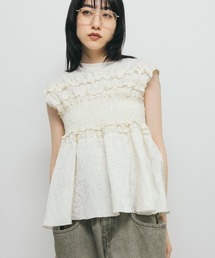 KBF | フリルドッキングカットソー(Tシャツ/カットソー)