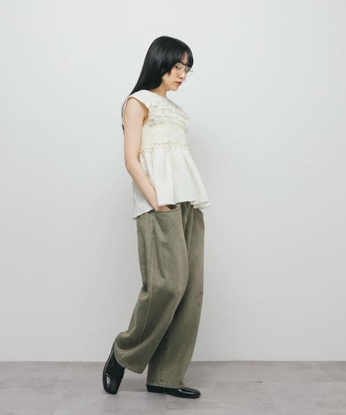 KBF / ケービーエフ フリルドッキングカットソー KBF｜フリルドッキングカットソー | Rakuten Fashion(楽天