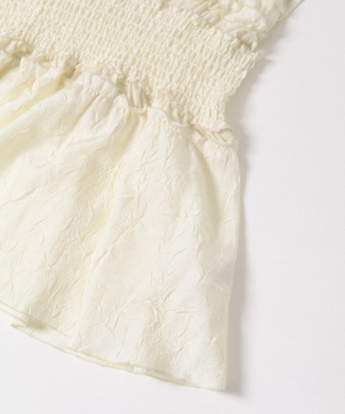 KBF（ケイビーエフ）の「フリルドッキングカットソー（Tシャツ/カットソー・レディース・ブラック/アイボリー・ONE）」の17枚目の写真