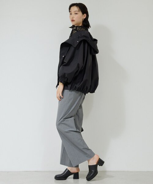 GALLARDAGALANTE（ガリャルダガランテ）の「ウォータープルーフショートコート（ベスト・レディース・オフホワイト/ブラック/ベージュ・FREE）」の4枚目の写真