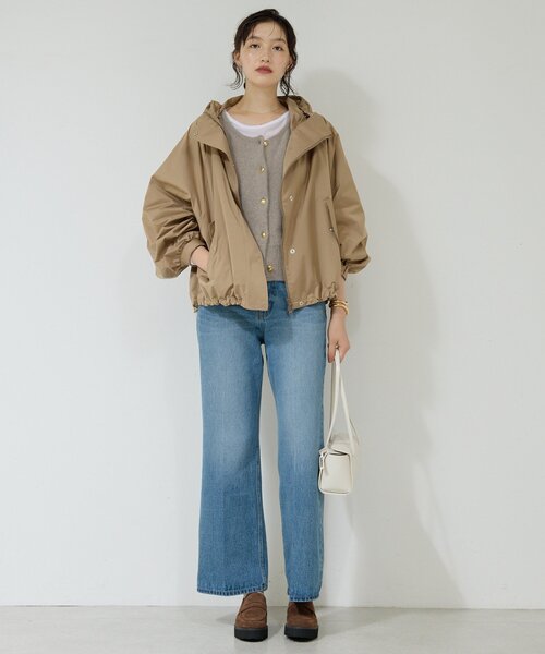 GALLARDAGALANTE（ガリャルダガランテ）の「ウォータープルーフショートコート（ベスト・レディース・オフホワイト/ブラック/ベージュ・FREE）」の12枚目の写真