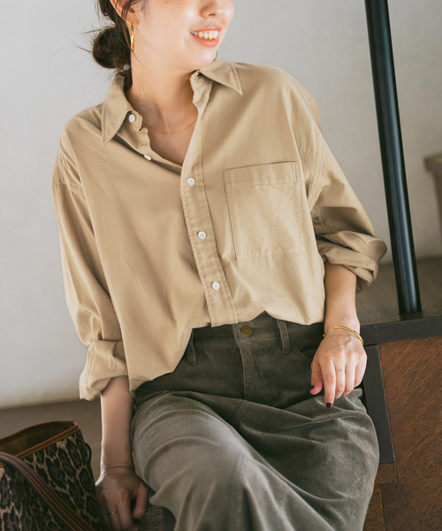 スピックアンドスパン　シャツ 追加》オックススタンダードシャツ（シャツ/ブラウス）｜Spick