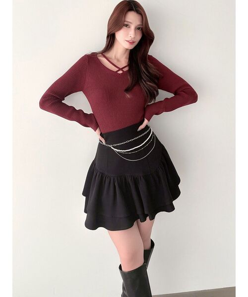 RESEXXY（リゼクシー）の「パールチェーンベルト（ベルト・レディース・シルバー/ゴールド・FREE）」の6枚目の写真