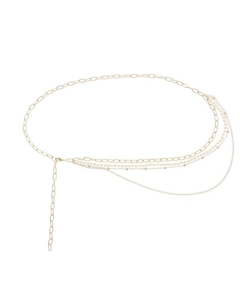 RESEXXY（リゼクシー）の「パールチェーンベルト（ベルト・レディース・シルバー/ゴールド・FREE）」の9枚目の写真