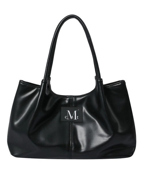 MUCENT（ムセント）の「【日本未発売/WEB限定】MUCENT(ムセント)/ロゴパッチ ショルダー トートバッグ/PEE MIDDLE STITCH LEATHER TOTE BAG（トートバッグ・レディース・ブラック・FREE）」の10枚目の写真