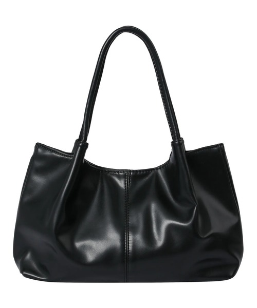 MUCENT（ムセント）の「【日本未発売/WEB限定】MUCENT(ムセント)/ロゴパッチ ショルダー トートバッグ/PEE MIDDLE STITCH LEATHER TOTE BAG（トートバッグ・レディース・ブラック・FREE）」の12枚目の写真