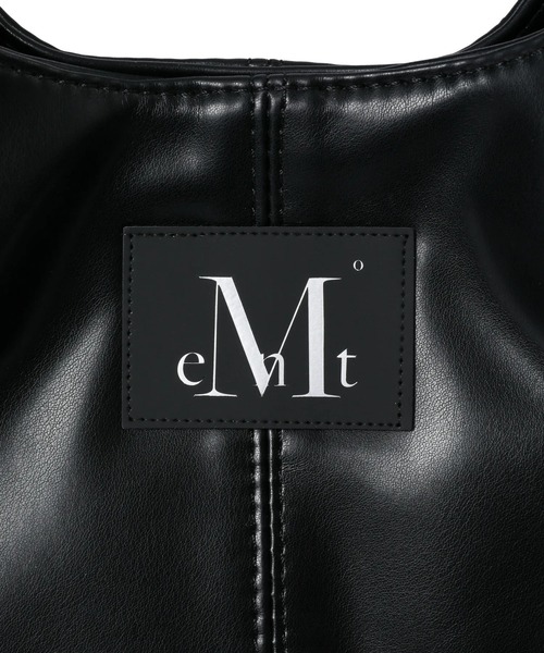 MUCENT（ムセント）の「【日本未発売/WEB限定】MUCENT(ムセント)/ロゴパッチ ショルダー トートバッグ/PEE MIDDLE STITCH LEATHER TOTE BAG（トートバッグ・レディース・ブラック・FREE）」の13枚目の写真