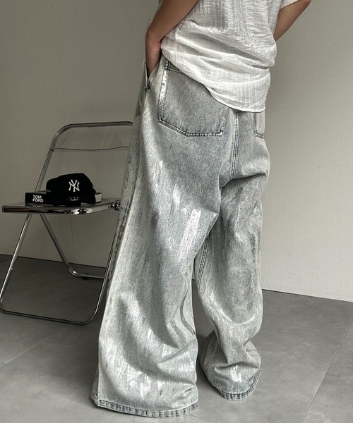 CREARE -LINO-(クレアーレリノ)の「箔プリントデニム(デニムパンツ・メンズ・ブルー系その他/ブラック系その他2/ブルー系その他2/ブラック系その他・S/M/L)」の20枚目の写真