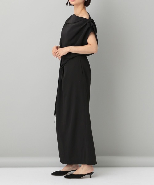 A part by(アパートバイ)の「【一部店舗・WEB限定】アシメドレープラップワンピース(ワンピース・レディース・ブラック・FREE)」の14枚目の写真
