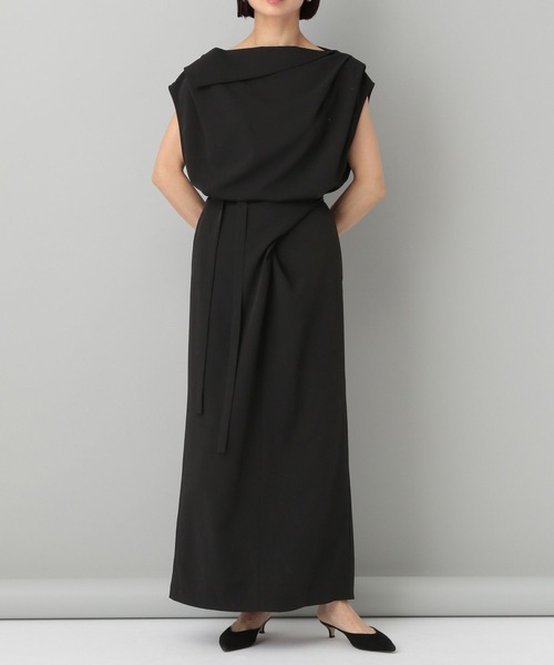 A part by(アパートバイ)の「【一部店舗・WEB限定】アシメドレープラップワンピース(ワンピース・レディース・ブラック・FREE)」の16枚目の写真