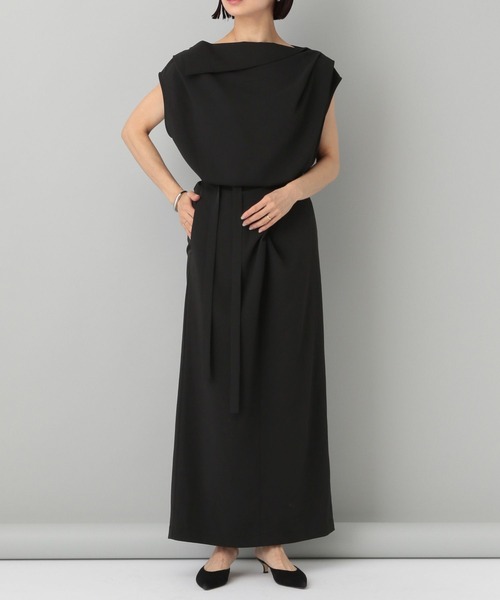 A part by(アパートバイ)の「【一部店舗・WEB限定】アシメドレープラップワンピース(ワンピース・レディース・ブラック・FREE)」の17枚目の写真