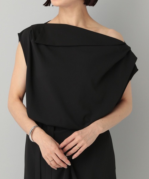 A part by(アパートバイ)の「【一部店舗・WEB限定】アシメドレープラップワンピース(ワンピース・レディース・ブラック・FREE)」の18枚目の写真