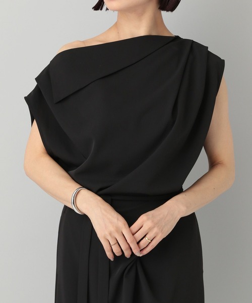 A part by(アパートバイ)の「【一部店舗・WEB限定】アシメドレープラップワンピース(ワンピース・レディース・ブラック・FREE)」の19枚目の写真