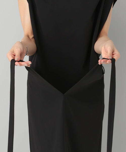 A part by(アパートバイ)の「【一部店舗・WEB限定】アシメドレープラップワンピース(ワンピース・レディース・ブラック・FREE)」の8枚目の写真