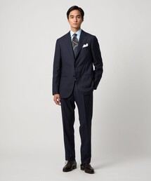 UNITED ARROWS（ユナイテッドアローズ）の「シャークスキン ストライプ シングル3B  スーツ S‐MODEL ヨコストレッチ・撥水・防しわ（スーツセット）」
