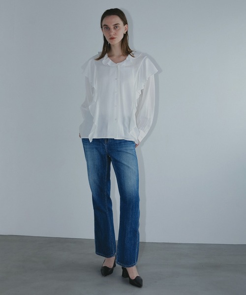 MANOF（マノフ）の「RED CARD×MANOF All-Day STRAIGHT DENIM（デニムパンツ・レディース・ブルー・25/24/23）」の15枚目の写真