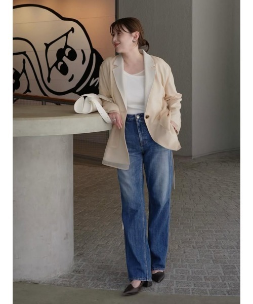 MANOF（マノフ）の「RED CARD×MANOF All-Day STRAIGHT DENIM（デニムパンツ・レディース・ブルー・25/24/23）」の18枚目の写真