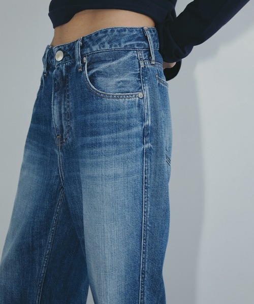 MANOF（マノフ）の「RED CARD×MANOF All-Day STRAIGHT DENIM（デニムパンツ・レディース・ブルー・25/24/23）」の6枚目の写真