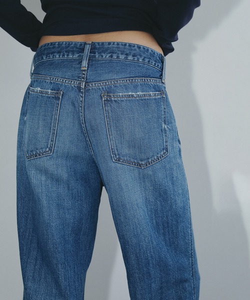 MANOF（マノフ）の「RED CARD×MANOF All-Day STRAIGHT DENIM（デニムパンツ・レディース・ブルー・25/24/23）」の8枚目の写真