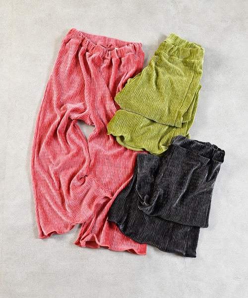 ランダムニットベロアフレアパンツ（その他パンツ）｜MARKEY'S