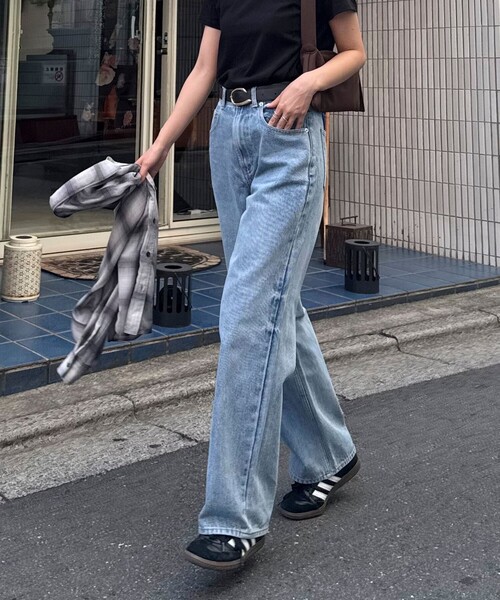 sora_522m企画】ベーシックストレートデニム（デニムパンツ）｜fredy