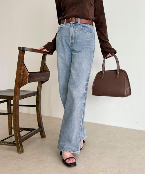 sora_522m企画】ベーシックストレートデニム（デニムパンツ）｜fredy