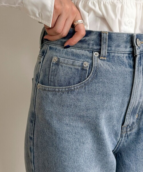sora_522m企画】ベーシックストレートデニム（デニムパンツ）｜fredy