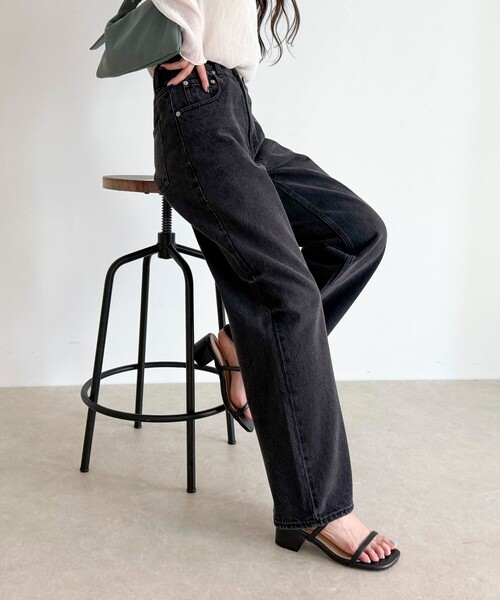 sora_522m企画】ベーシックストレートデニム（デニムパンツ）｜fredy
