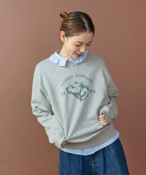 PAR ICI（パーリッシィ）の「FOREST DWELLER スウェットプルオーバー（スウェット・レディース・グレー/グリーン/ネイビー・FREE）」の11枚目の写真