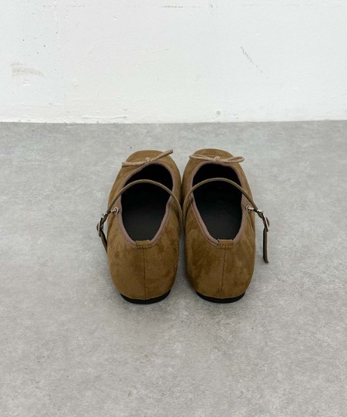 archives（アルシーヴ）の「スウェードバレエシューズ（バレエシューズ・レディース・ブラック/キャメル・MEDIUM/LARGE）」の8枚目の写真
