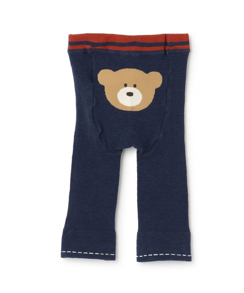 KP BOY(ケーピーボーイ)の「くま パンツ 【7分丈】【日本製】(その他パンツ・キッズ・ネイビー/グレー系その他・80cm/90cm)」の3枚目の写真