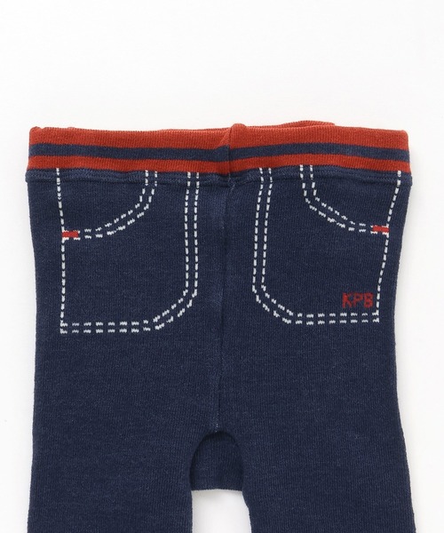 KP BOY(ケーピーボーイ)の「くま パンツ 【7分丈】【日本製】(その他パンツ・キッズ・ネイビー/グレー系その他・80cm/90cm)」の4枚目の写真